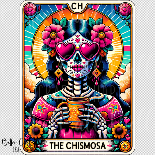 The Chismosa Tarot UV DTF Decal