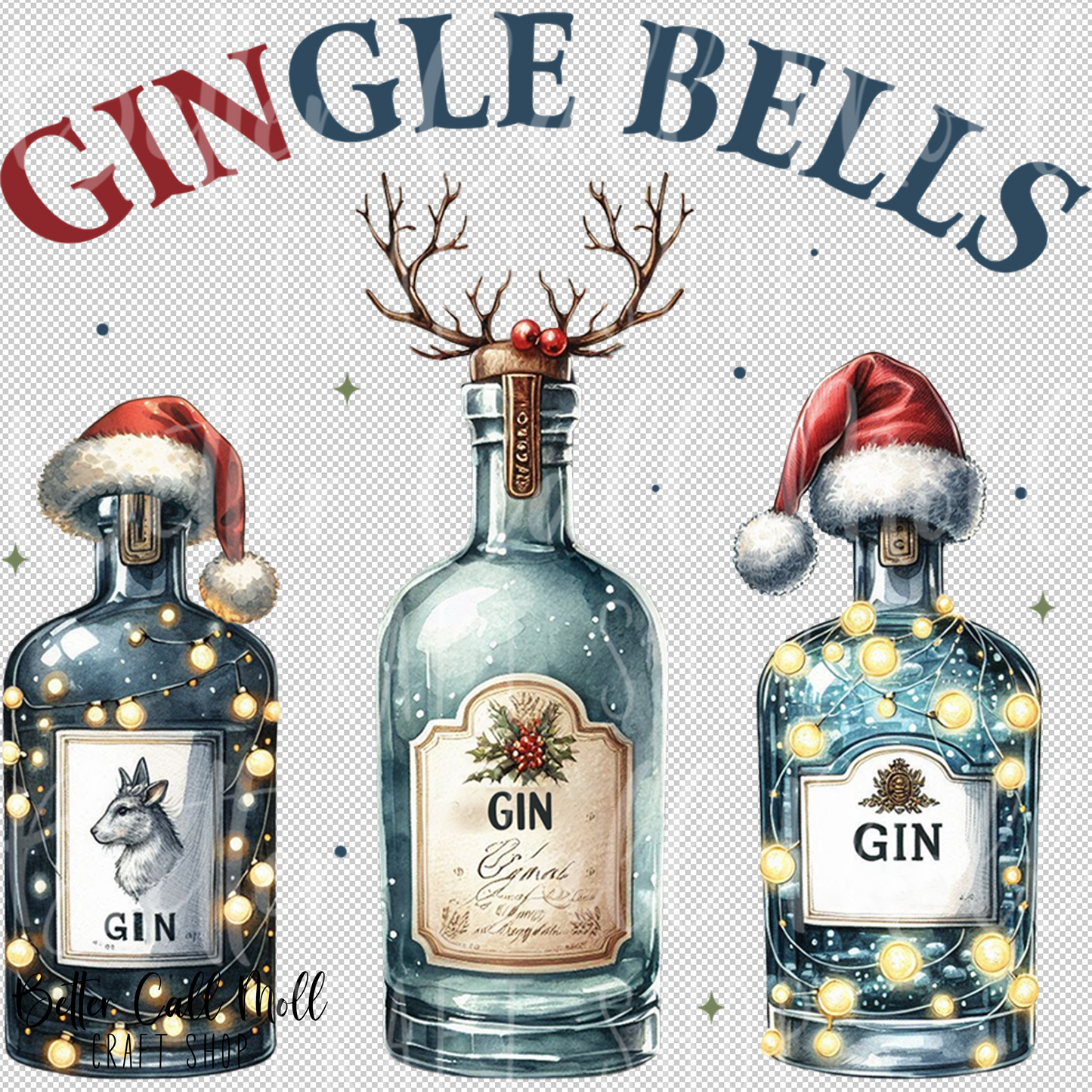 Gingle Bells UV DTF Decal