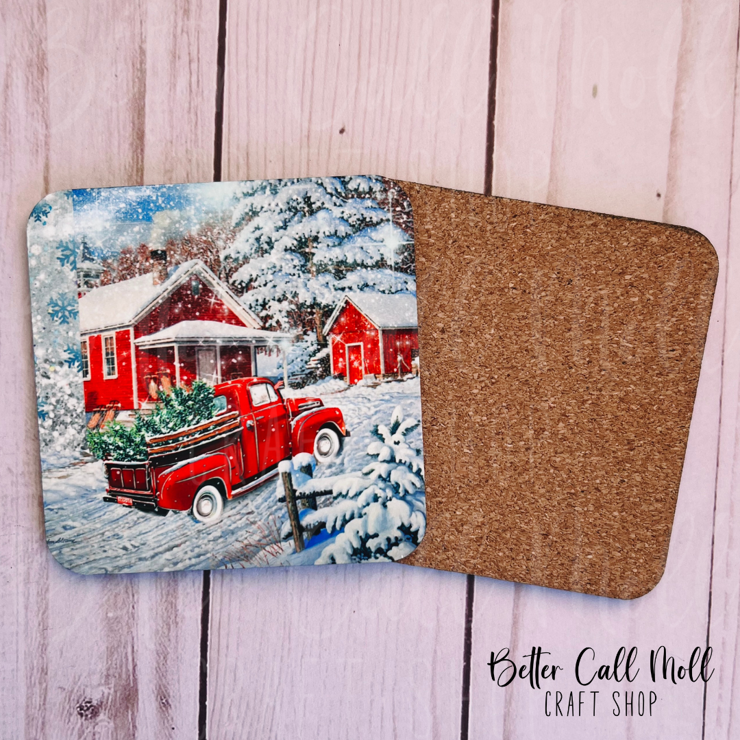 Square MDF Coaster Sublimation Blanks