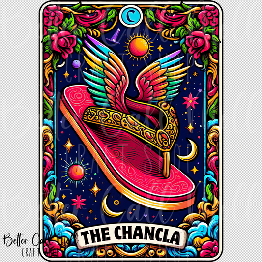 The Chancla Tarot UV DTF Decal