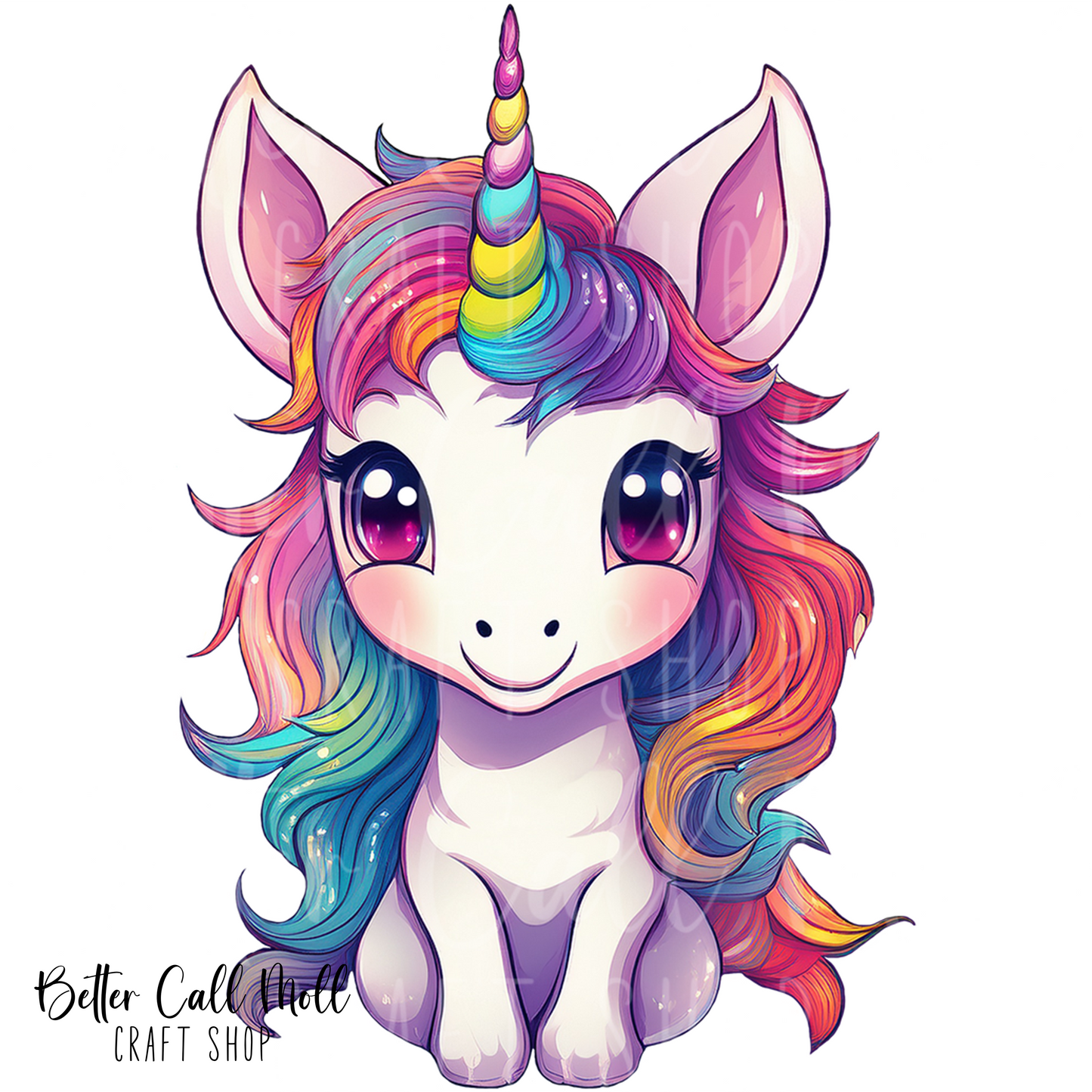 Lillie's Unicorn UV DTF Decal