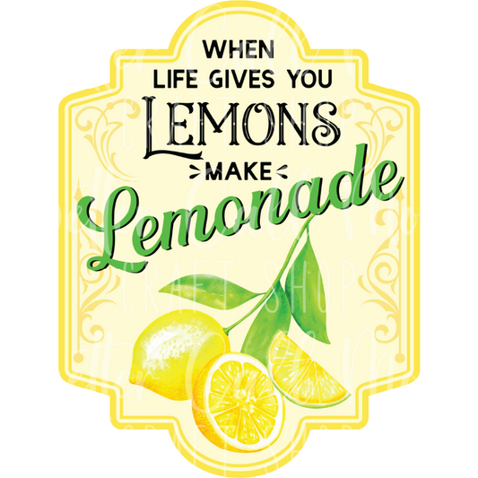 Make Lemonade UV DTF Decal