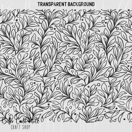 Freeform Foliage UV DTF 20/30oz Skinny Tumbler Wrap