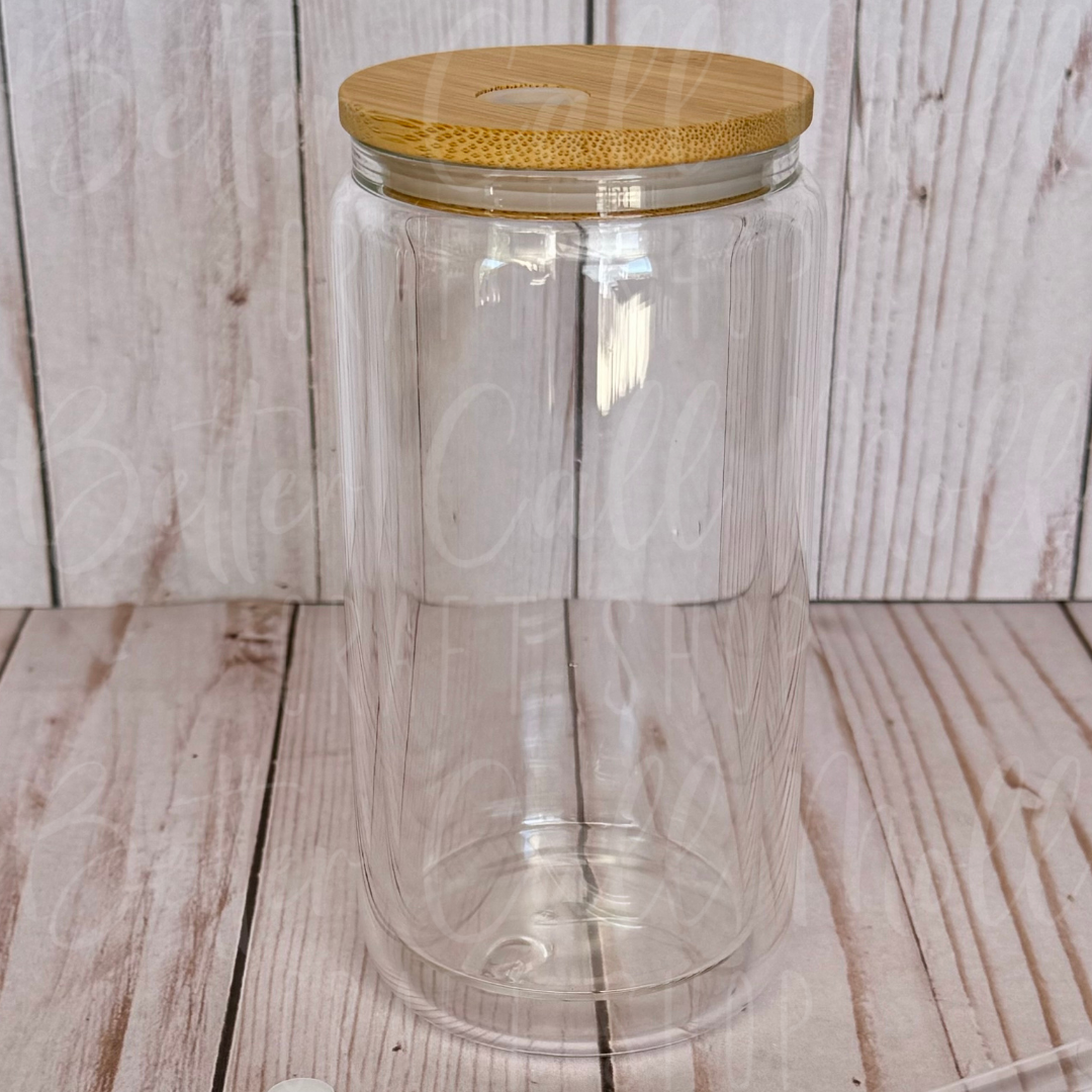12oz SNOW GLOBE Glass Sublimation Tumbler