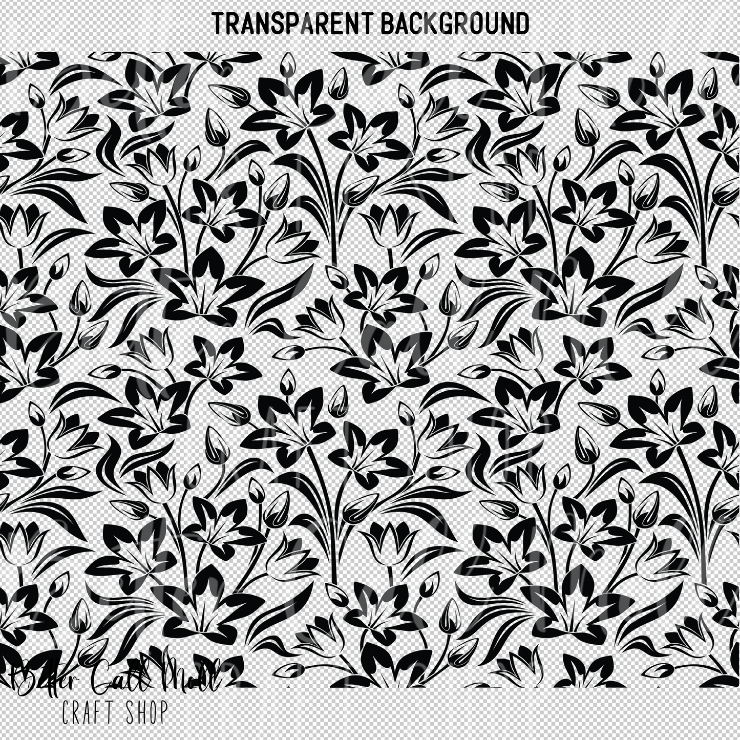 Floral Tooled Leather UV DTF 20oz Skinny Tumbler Wrap