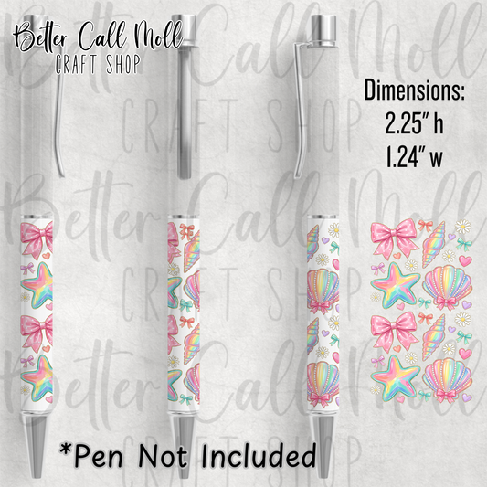 Iridescent Summer UV DTF Pen Wrap