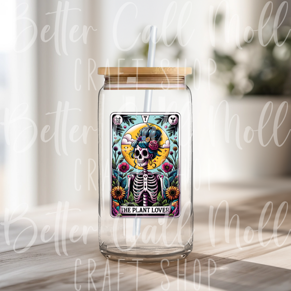 D027 - The Plant Lover Tarot Card UV DTF Decal