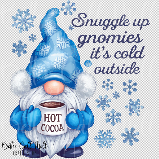 Snuggle Up Gnomies 2 UV DTF Decal