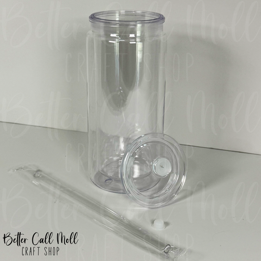 16/20oz Acrylic SNOW GLOBE Tumbler