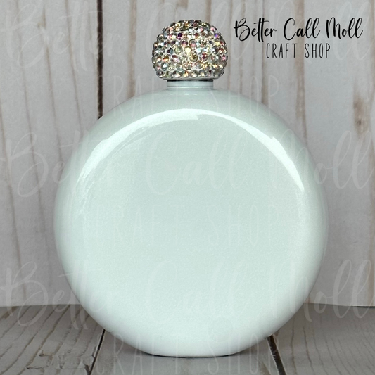 5oz Shimmer Sublimation Flask with Rhinestone Cap