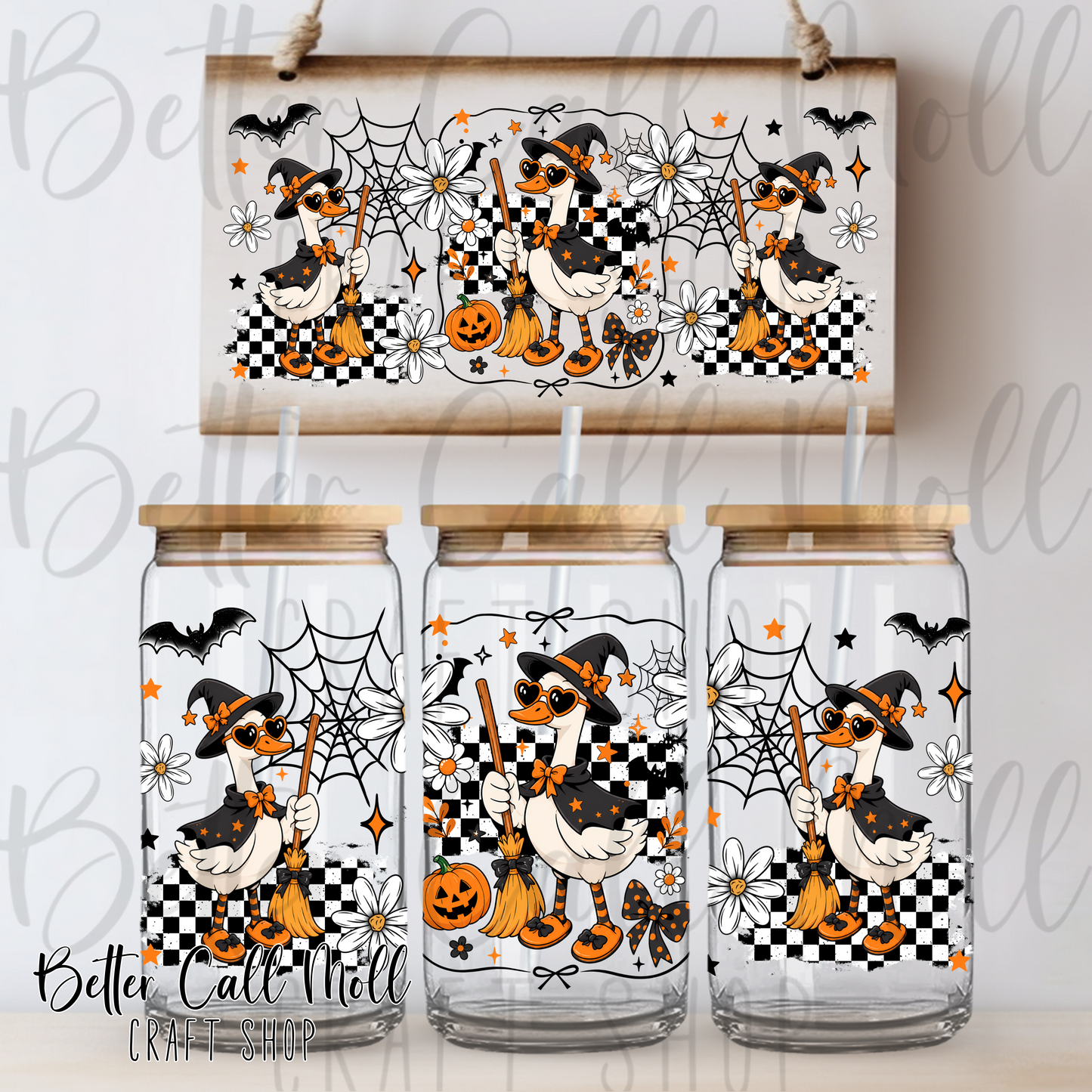Witchy Geese UV DTF 16oz Tumbler Wrap