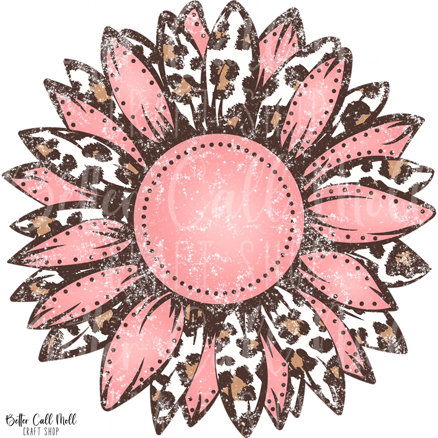 D188 Rustic Sunflower UV DTF Decal