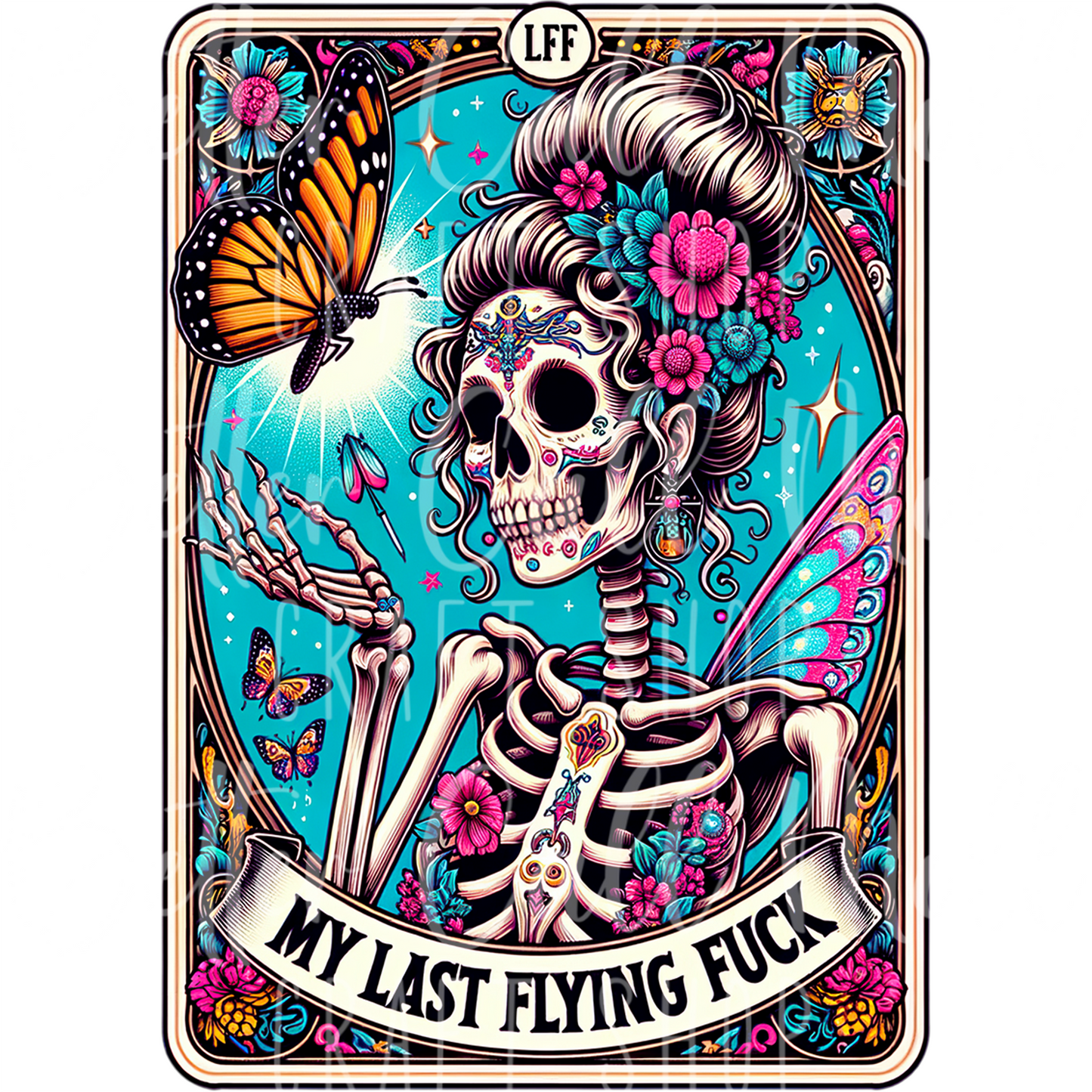 D173 - My Last Flying Fuck UV DTF Decal
