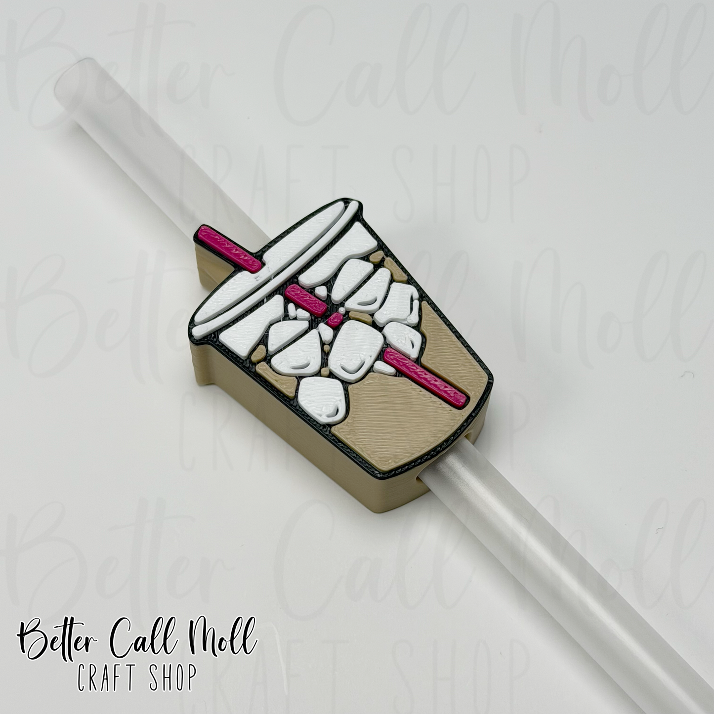 Iced Coffee 3D Straw Topper