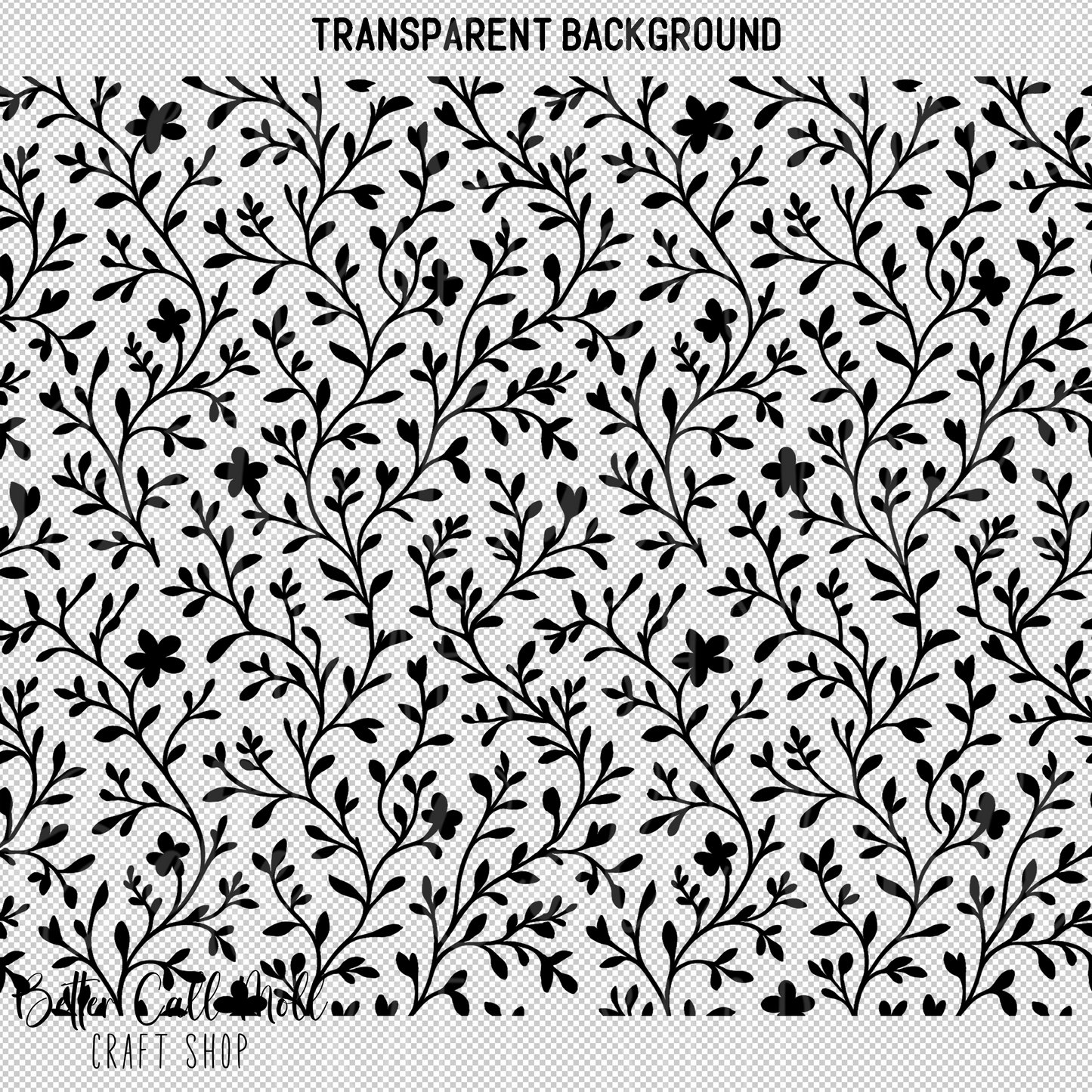 Blooming Foliage UV DTF 20oz Skinny Tumbler Wrap