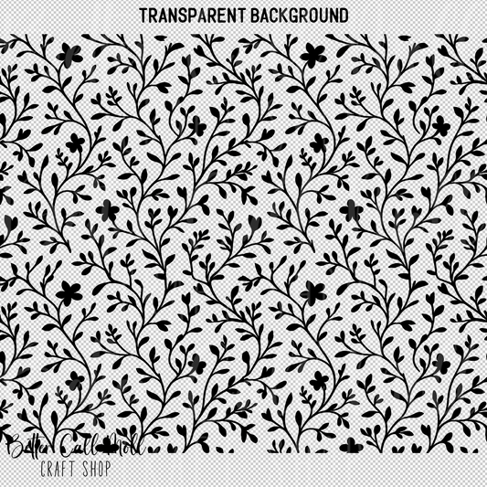 Blooming Foliage UV DTF 20/30oz Skinny Tumbler Wrap