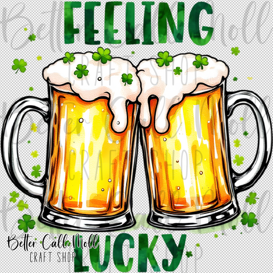 Feeling Lucky Beers UV DTF Decal