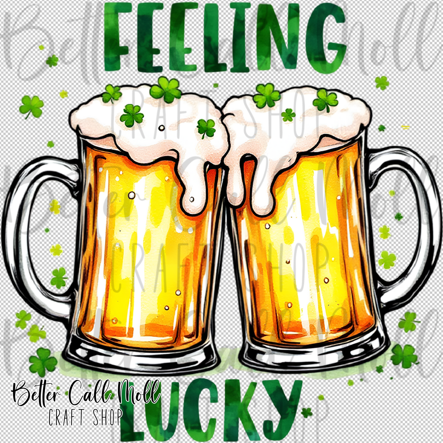 Feeling Lucky Beers UV DTF Decal