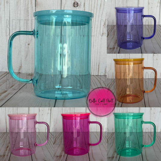 17oz JELLY Glass Sublimation Mug