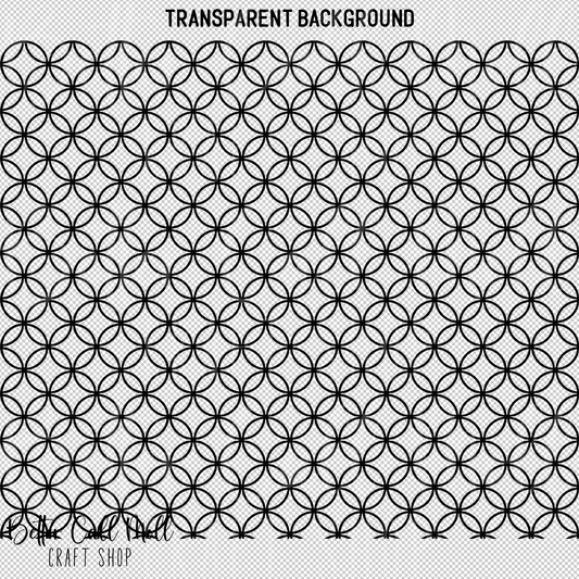 Geometric Circles UV DTF 20/30oz Skinny Tumbler Wrap
