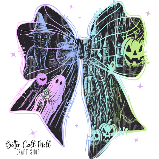 Spooky Bow UV DTF Decal