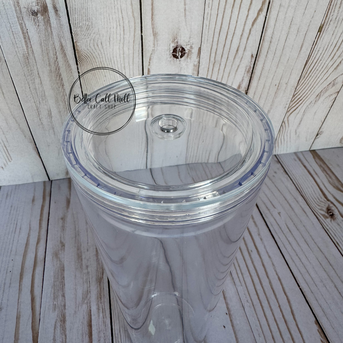 24oz Acrylic Snow Globe Tumbler