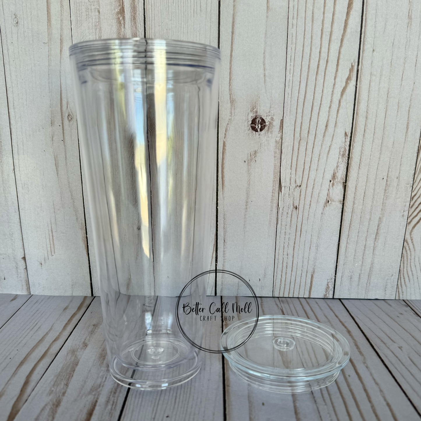 24oz Acrylic Snow Globe Tumbler