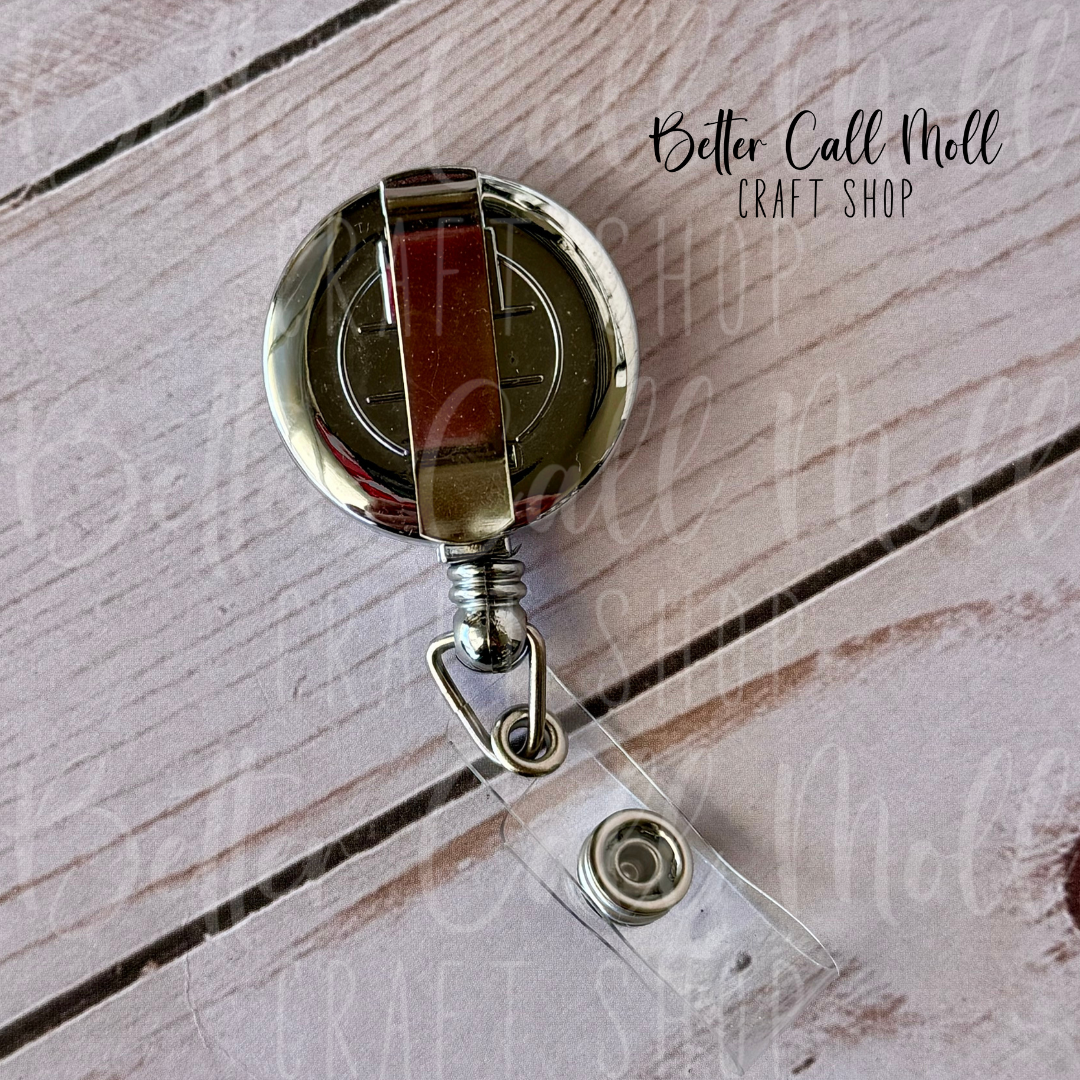 Retractable Badge Reel Sublimation Blank