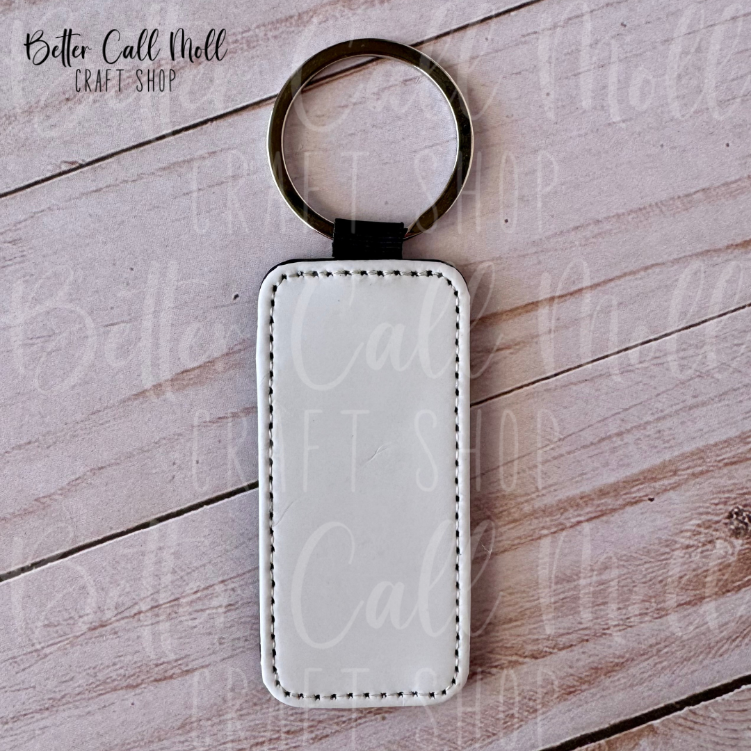 Faux Leather Keychain Sublimation Blank