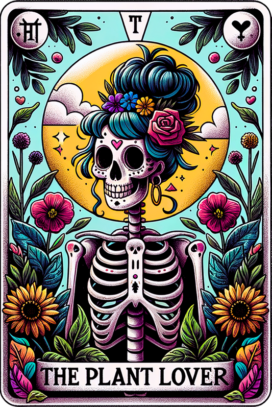 The Plant Lover Tarot UV DTF Decal