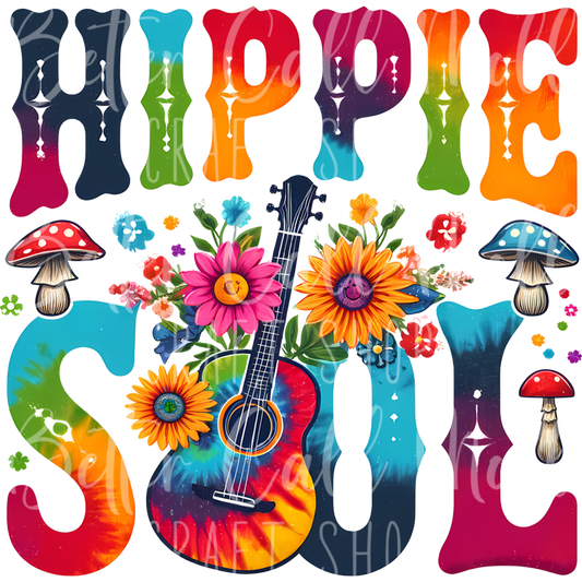 D142 - Hippie Soul UV DTF Decal