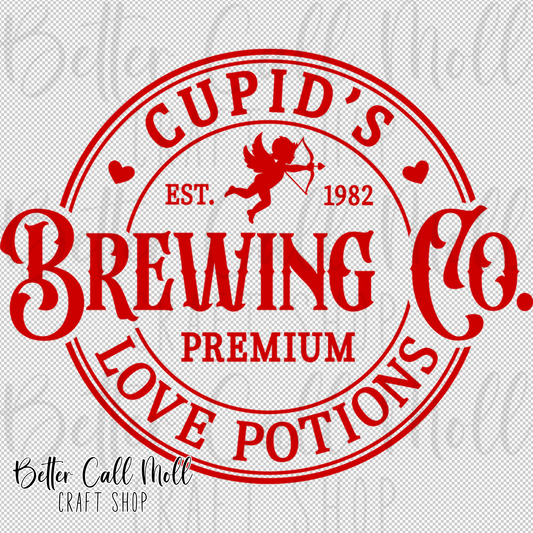 Cupid's Brewing Co UV DTF Decal