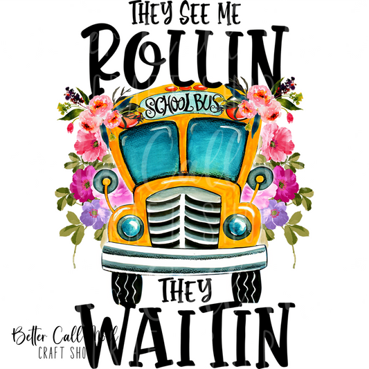 School Bus Driver 1 UV DTF Decal