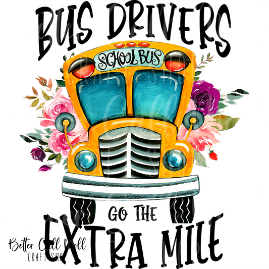 School Bus Driver 2 UV DTF Decal