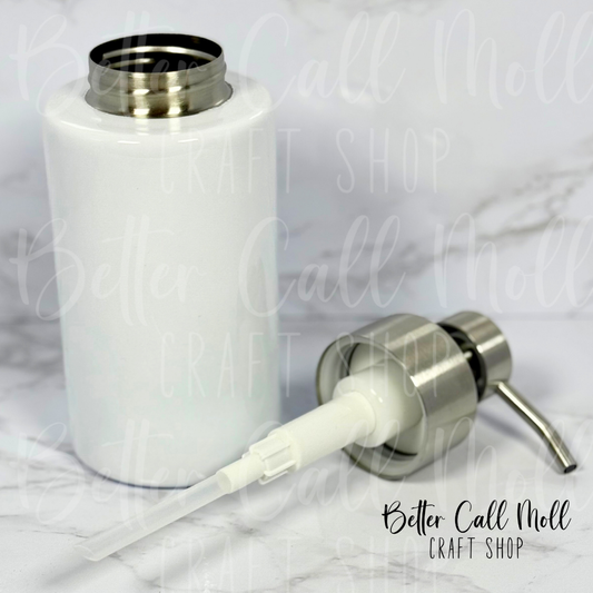 18oz Glossy Sublimation Pump Soap Dispenser Bottle