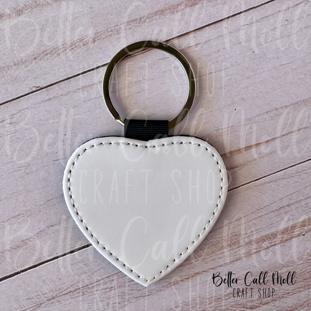 Faux Leather Keychain Sublimation Blank