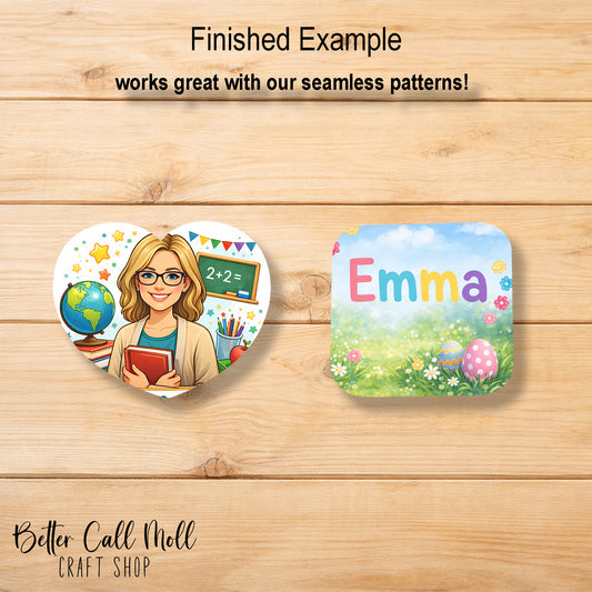 MDF Magnet Sublimation Blank | Multiple Shapes