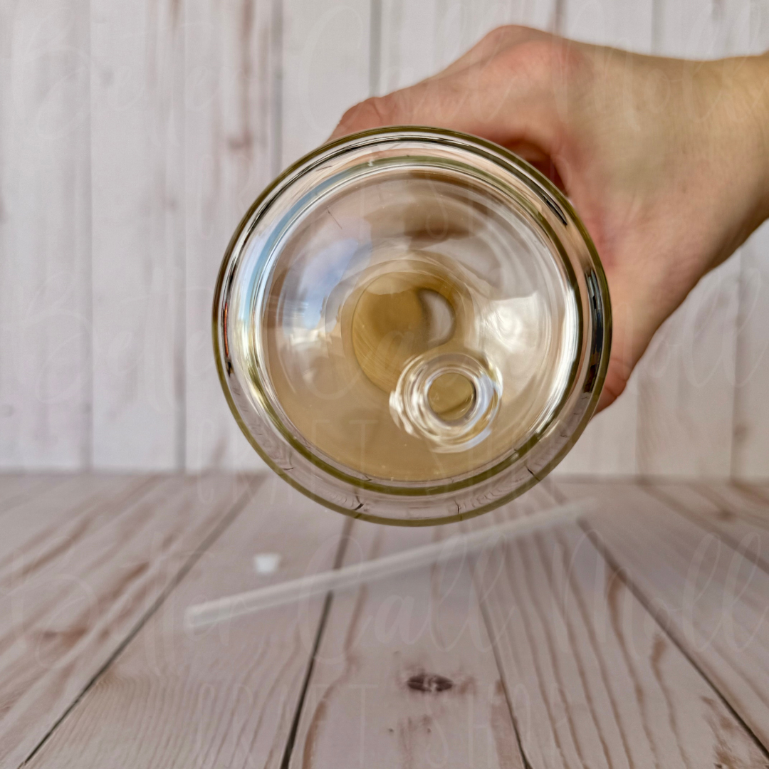 12oz SNOW GLOBE Glass Sublimation Tumbler