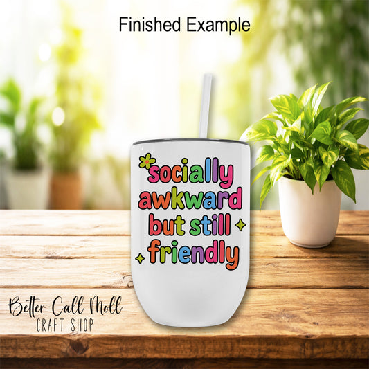 12oz Glossy Wine Sublimation Tumbler
