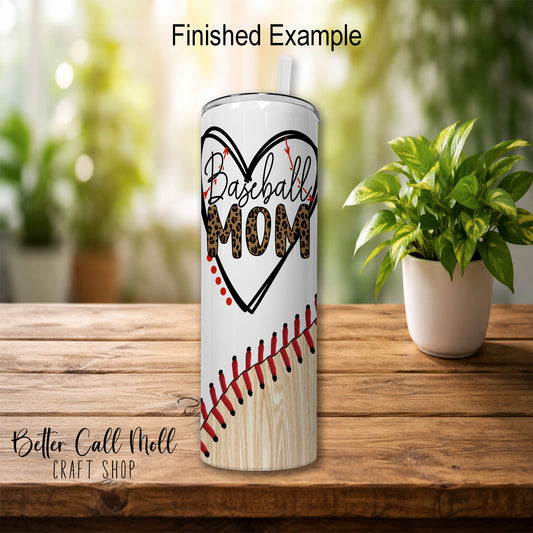 30oz Glossy Skinny Sublimation Tumbler