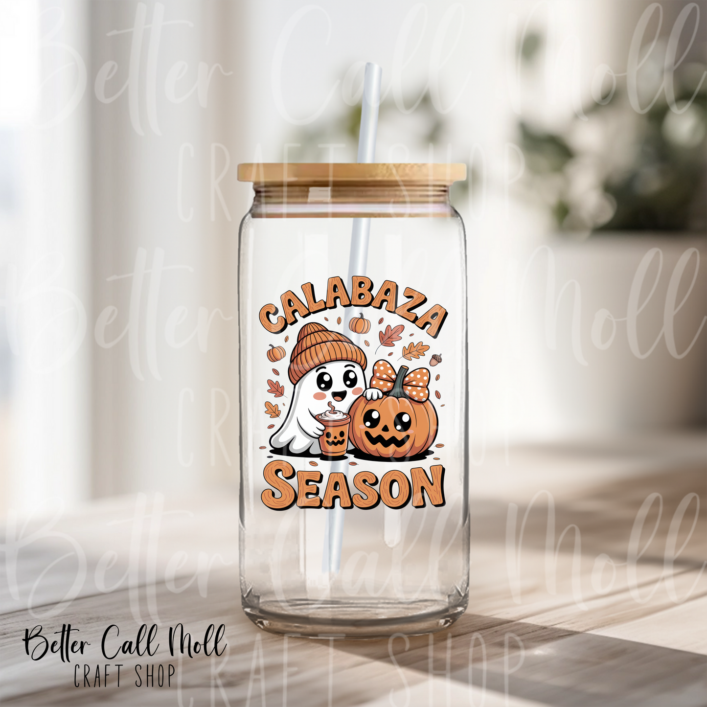 Calabaza Season UV DTF Decal
