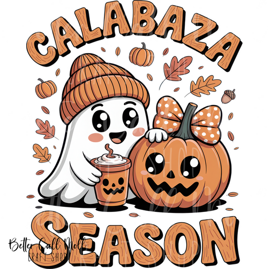 Calabaza Season UV DTF Decal