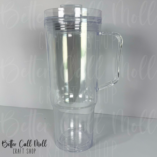 40oz Acrylic Snow Globe Tumbler