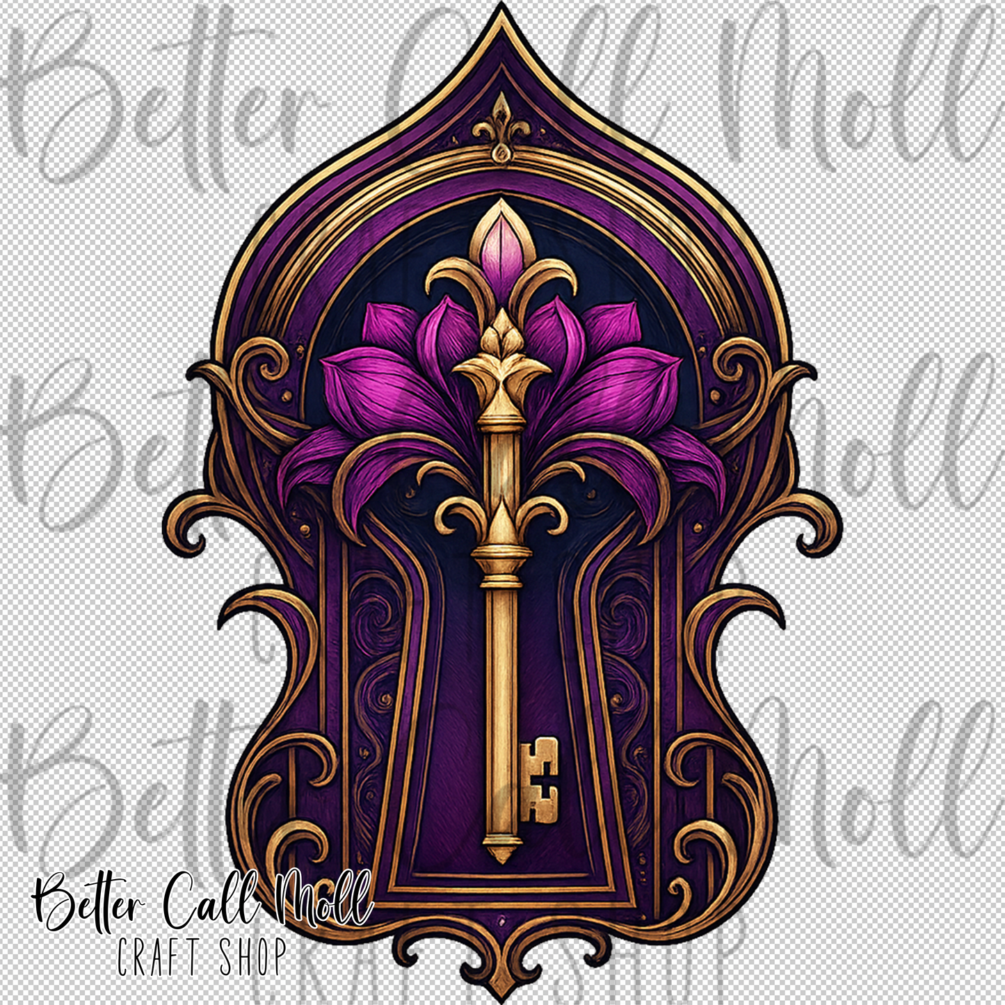 Sactum Veil Skeleton Key UV DTF Decal