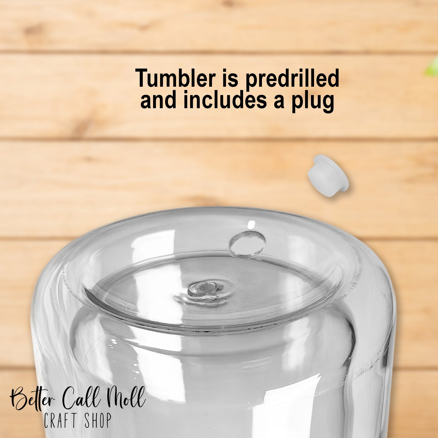 20oz Handle Acrylic SNOW GLOBE Tumbler