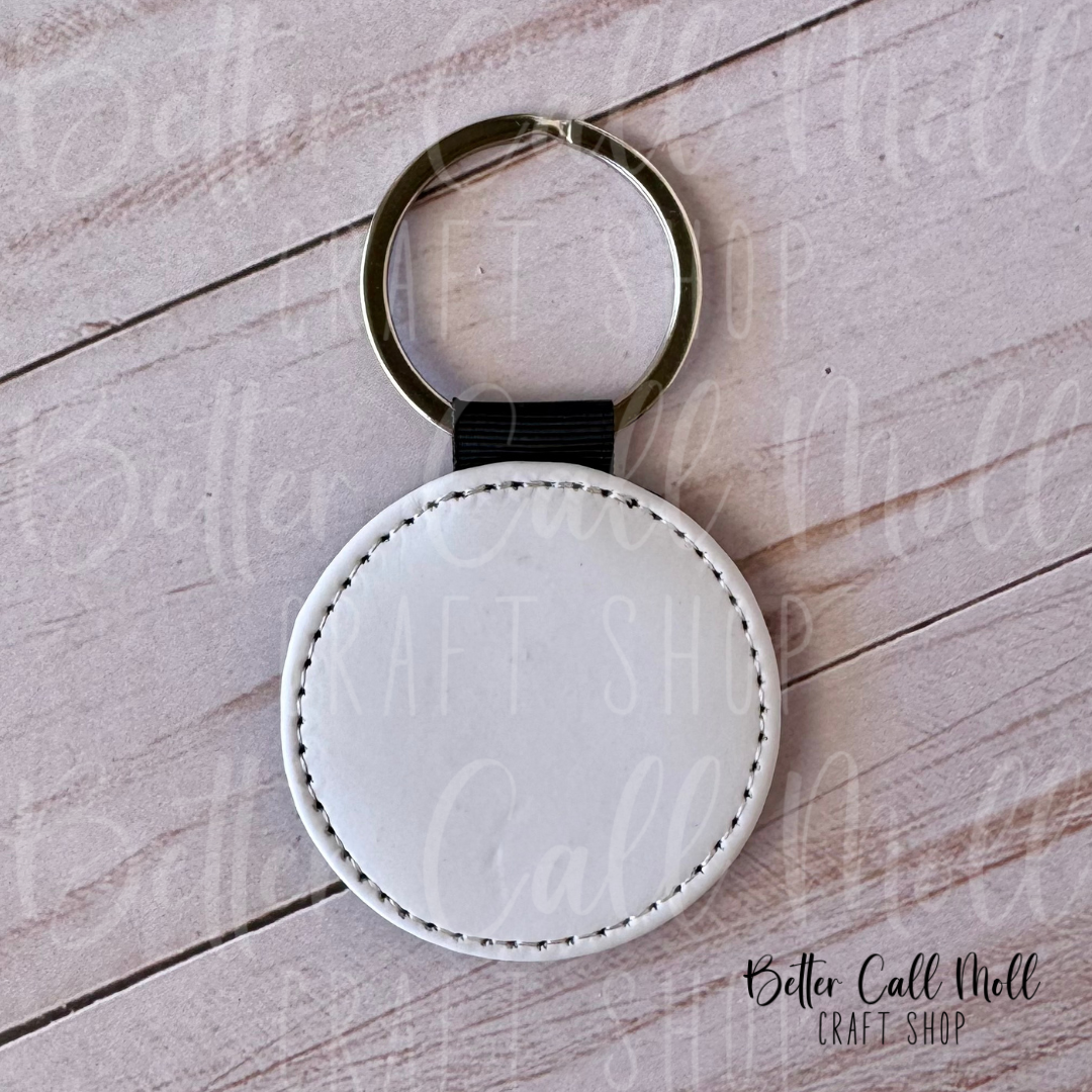 Faux Leather Keychain Sublimation Blank