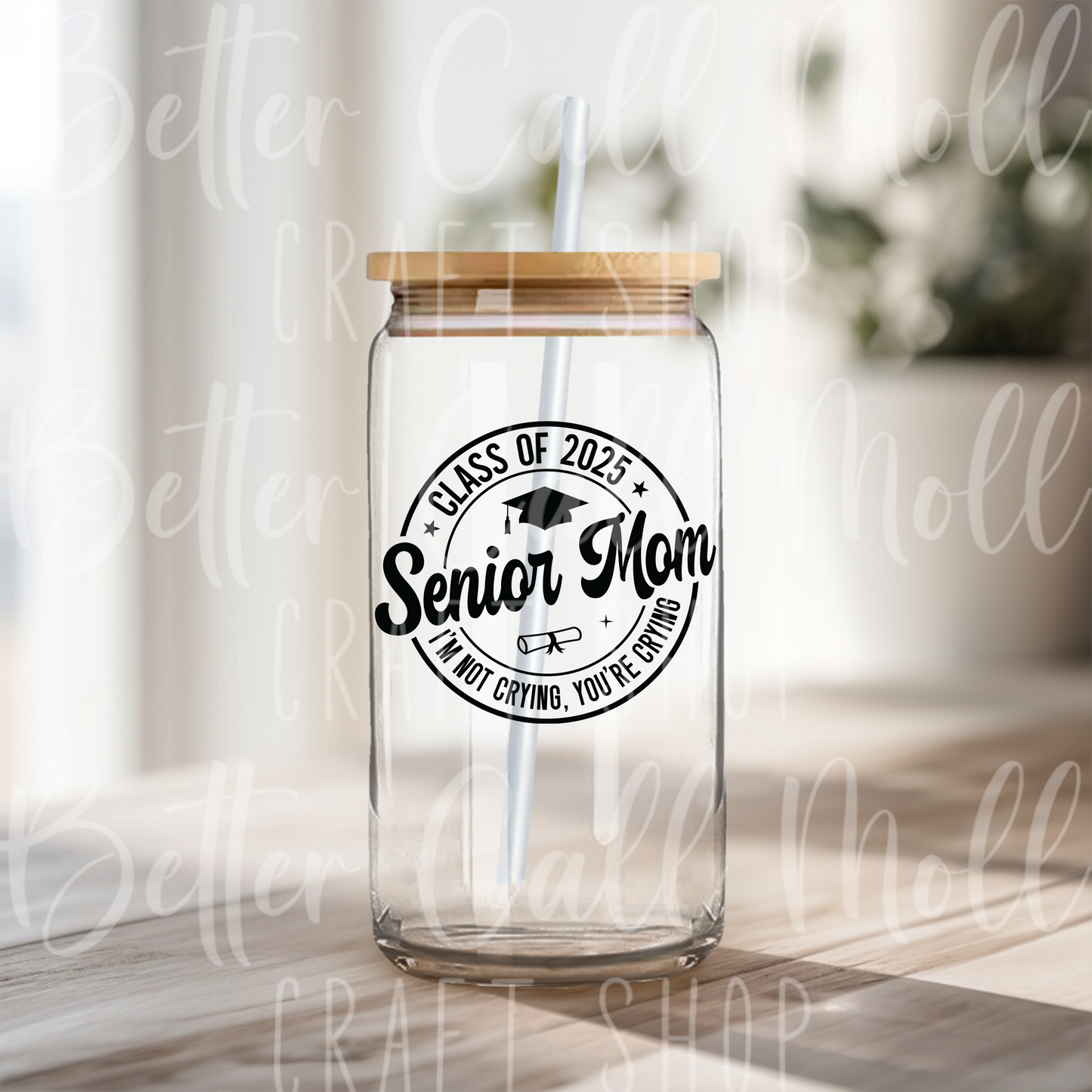 D159 - Senior Mom UV DTF Decal