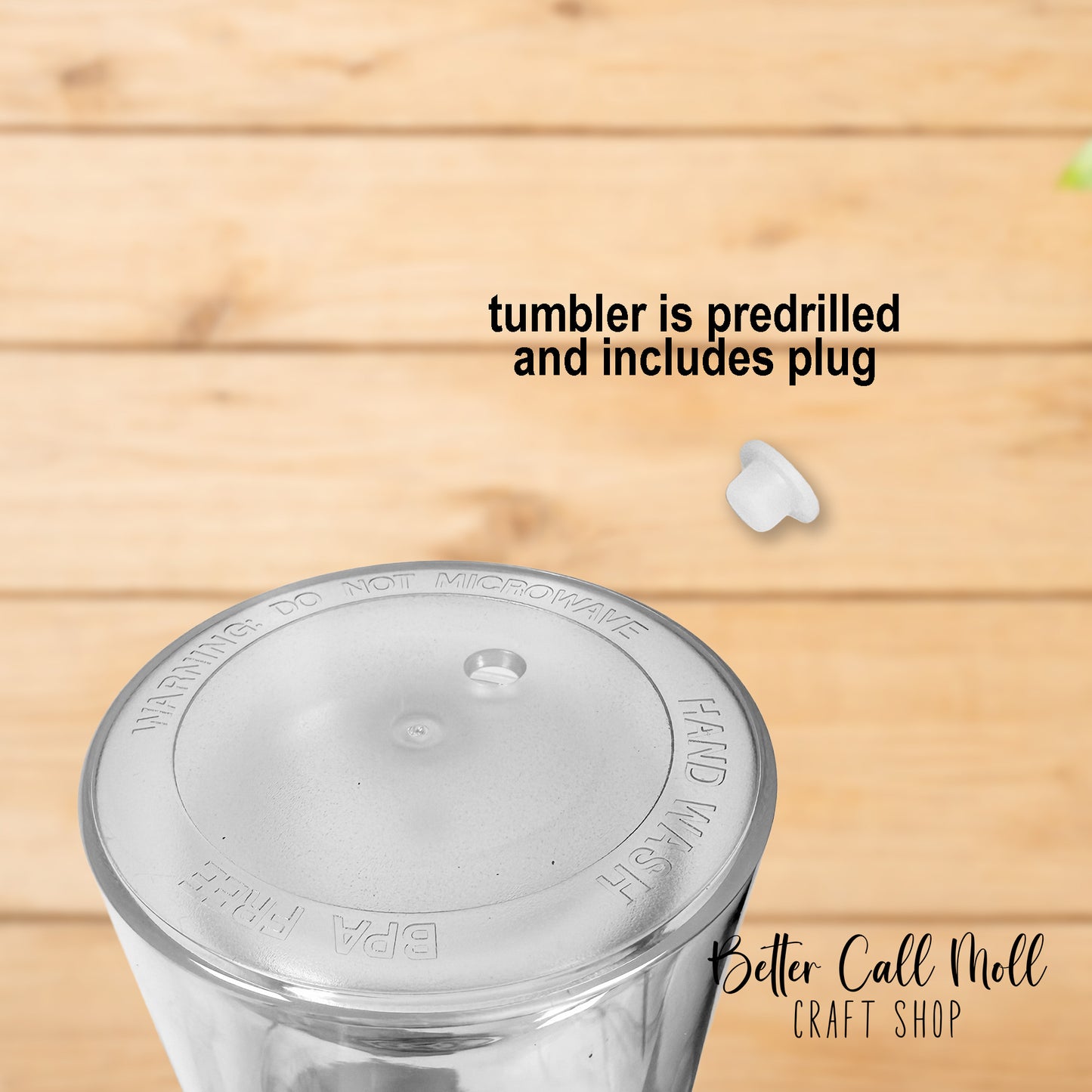 18oz Acrylic Snow Globe Tumbler