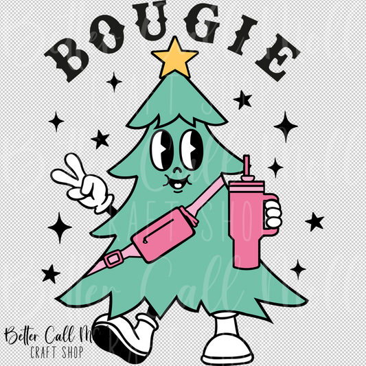 Bougie Christmas Tree UV DTF Decal