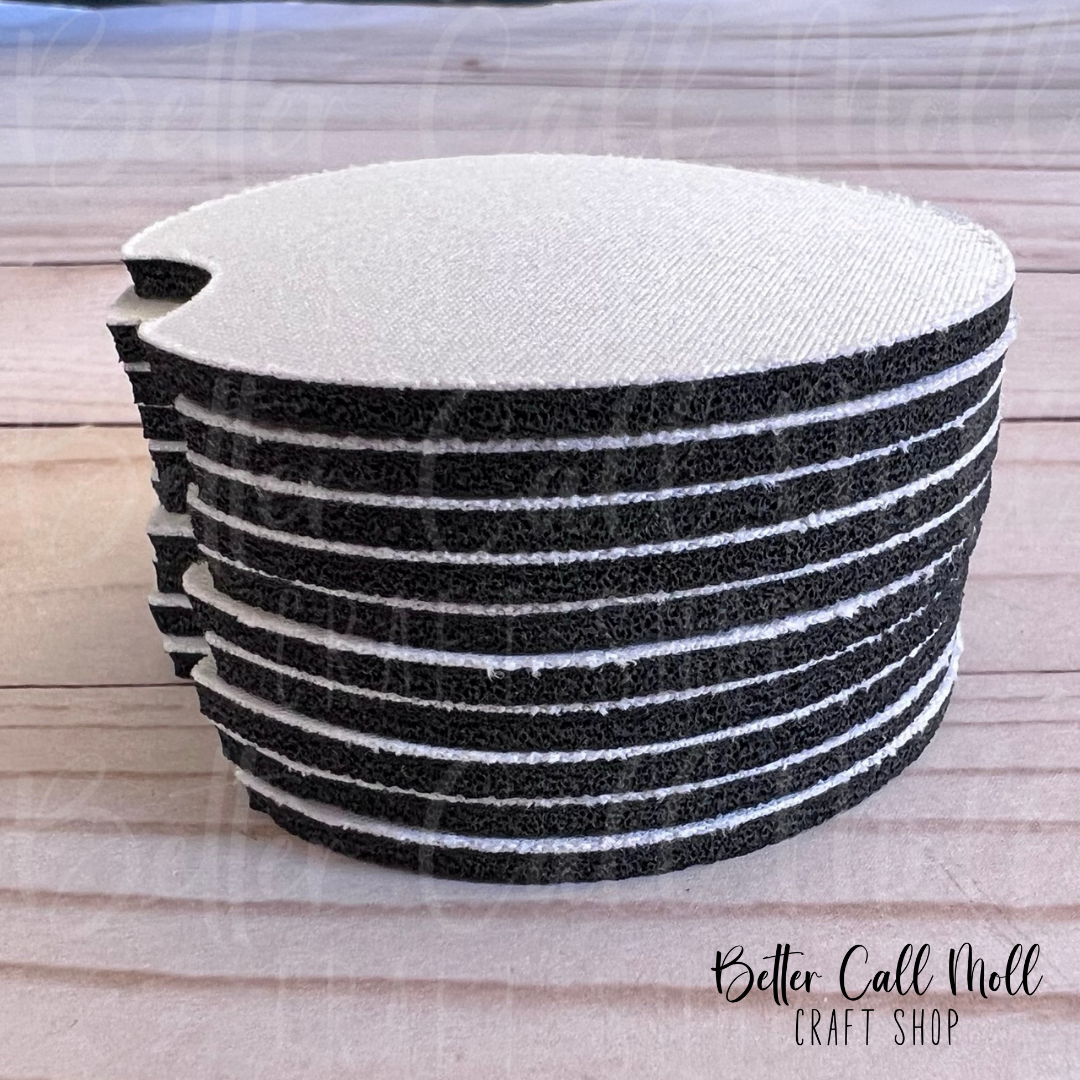 Neoprene Car Coaster Sublimation Blanks